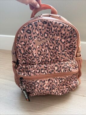 Nike Rose Pink Leopard-Print Mini Backpack